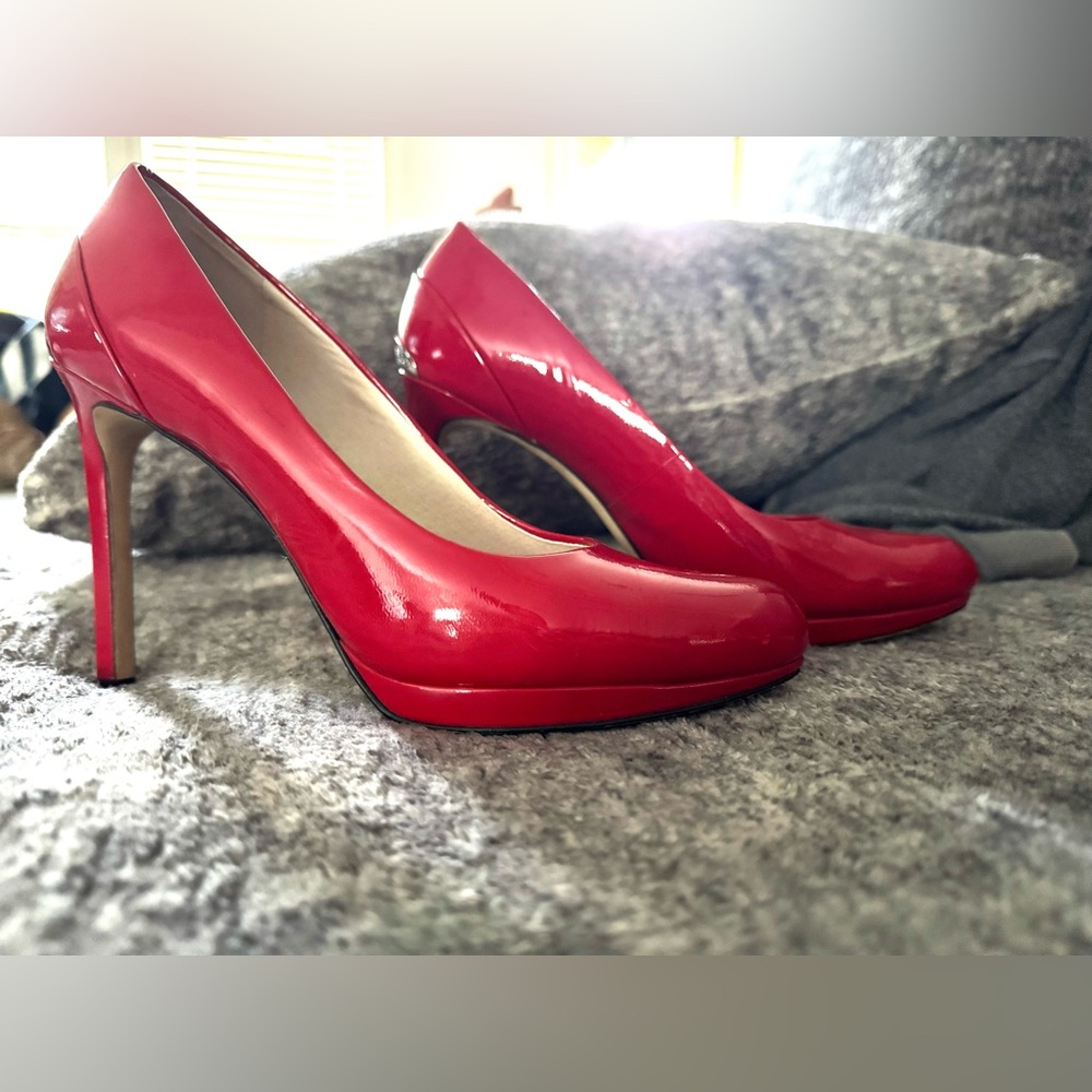 Michael Kors Red Patent Leather Heels